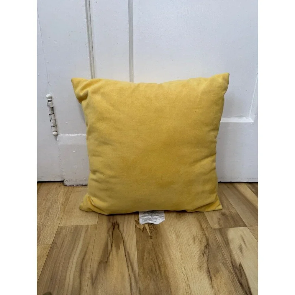 Room Essentials yellow throw pillow